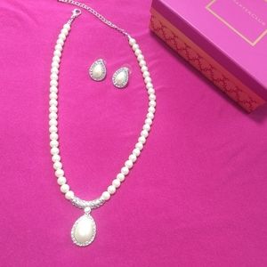 Charter Club Pearl Necklace and Earrings